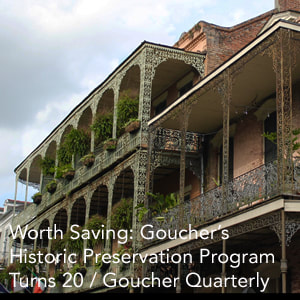 Goucher's Historic Preservation Program Profile Link